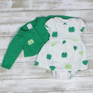 Carter's Happy Shamrock Dress Set, Newborn